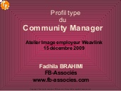Profil community manager - Fadhila ...